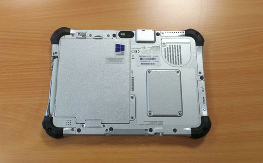 Panasonic ToughPad FZ-G1 back Panasonic ToughPad FZ-G1 back